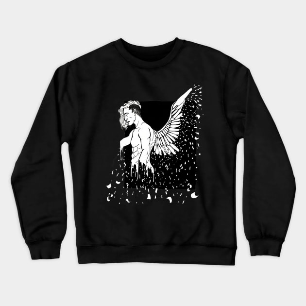 Broken Angel Crewneck Sweatshirt by Scullenary